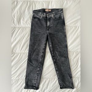 7 for All Mankind high waist cropped straight jeans